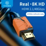 Cáp HDMI độ nét cao Hagibis HDMI-compatible 2.1 cable 48Gbps High Speed 8K/60Hz 4K/120Hz 144Hz Digital cord 2.0 for HDTV PS5 PS4 XBox Projector NS