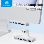 HUB chuyển đa năng Hagibis USB C Clamp Hub Type-c for 2021 iMac with USB C USB 3.0 Micro/SD Card Reader 4K HD Docking Station iMac Accessories