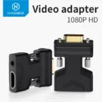 Đầu chuyển Hagibis HDMI-compatible to VGA Adapter with Audio Port Female Video Converter 3.5mm for PS4 Laptop PC TV Box Monitor Projector