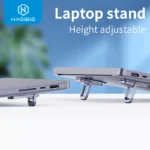 Đế giữ - tản nhiệt Hagibis Foldable Laptop Stand for Desk Keyboard Stand Riser Portable Notebook Cooling Pad For Macbook Pro Air Universal Holder( dùng cho Macbook/ Laptop)