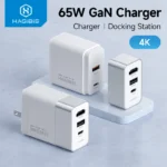Củ sạc tích hợp cổng HDMI Hagibis Switch Dock for Nintendo Switch 65W GaN fast charger 4K HDMI-compatible TV Dock for Steam Deck Laptops  NS Accessories