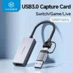 Cáp chuyển - đầu chuyển Hagibis USB 3.0 Video Capture Card HDMI-compatible to USB/Type-c Game Grabber Record ms2130 for Switch Xbox PS4/5 Live Broadcast