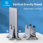 Đế giữ - tản nhiệt Hagibis Vertical Laptop Stand Desktop Gravity Holder Aluminum Notebook Dock Space-Saving for MacBook/Surface/HP/Dell/Chrome Book( dùng cho Macbook/ Laptop)