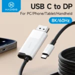 Cáp chuyển Video Hagibis  USB C to DisplayPort Cable 8K@60Hz 4K@144Hz 2K165Hz Type-C to DP Adapter Compatible With Thunderbolt 4/3 iPhone 16 XPS