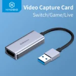 Cáp chuyển - đầu chuyển Hagibis Video Capture Card USB 3.0 4K HDMI-compatible Video Game Grabber Record for PS4 Camcorder Switch Live Broadcast Camera