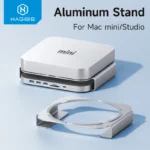 Đế tản nhiệt cho Mac Mini Hagibis Desktop Stand for Mac Mini and Mac Studio M1 M2 Pro Max Heat Dissipation Aluminum Mount Dock Cooling Holder Accessories