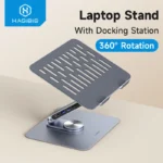 HUB chuyển và mở rộng đa năng Hagibis Adjustable Aluminum Laptop Stand for Desk with USB C Dock Ergonomic Laptop Riser USB C Hub For Macbook Windows Notebook