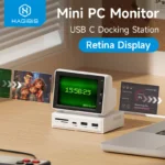 HUB chuyển và mở rộng đa năng Hagibis 3.5inch IPS Mini Screen AIDA64 Mini PC CPU RAM HDD Data Monitor Display Sub Screen with USB C Hub for Laptop PC MacBook