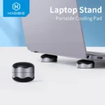 Đế giữ - tản nhiệt Hagibis Laptop Stand Magnetic Portable Cooling Pad For MacBook Laptop Cool Ball Heat Dissipation Skidproof Pad Cooler Stand( dùng cho Macbook/ Laptop)